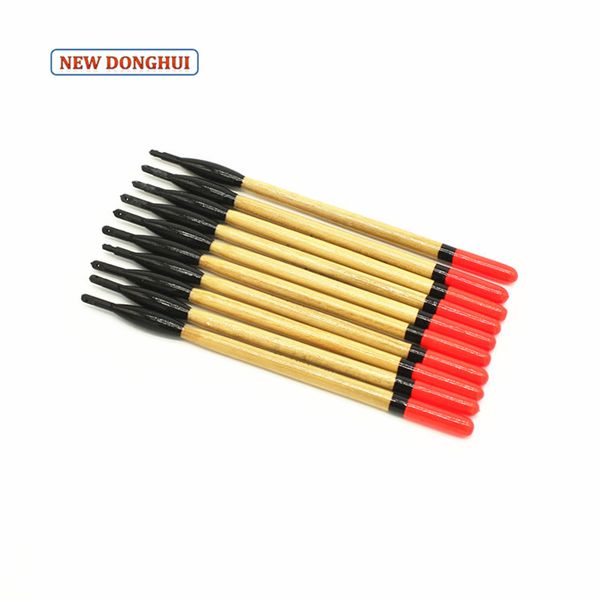 

newdonghui 10pcs/lot fishing float set fishing bobber 1.2g 1.5g 1.8g buoyancy wood meterial 23043 23044 23044a 23044b
