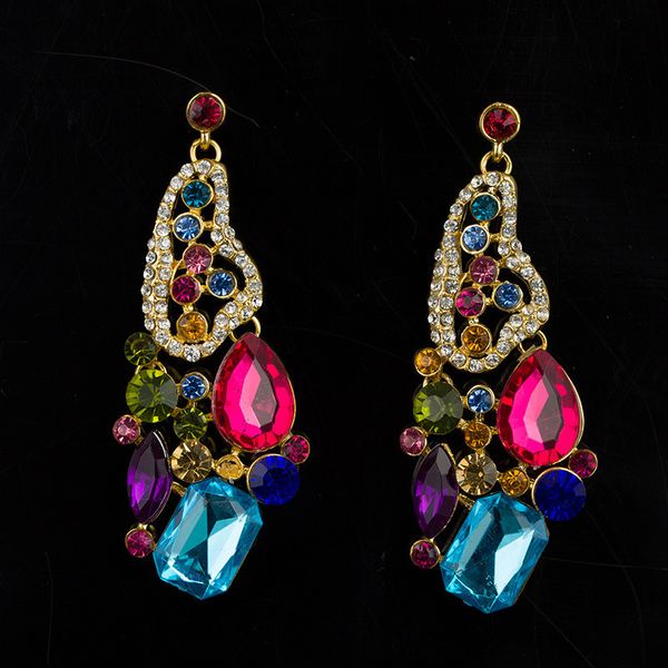 

ornaments crystal set ear nail ornaments, Golden