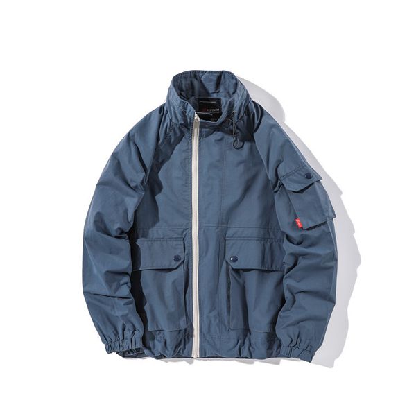 

nanxia qiaozhuang 19 autumn coat youth ins popular brand japanese-style men's wear raglan shame tooling jacket men's j00398, Black;brown