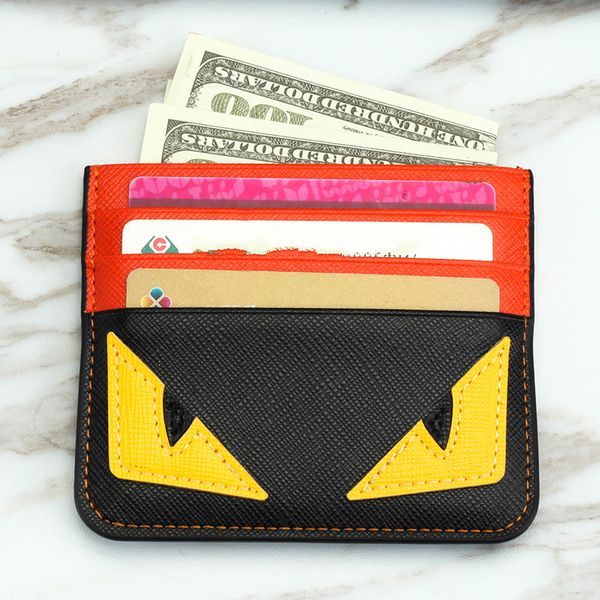 

2020 new card holder credit card holder leather spoof small monster clip bank bag mens card holder super slim wallet 5styles