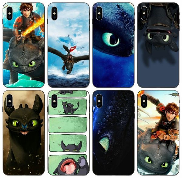 

[tongtrade] train your dragon case for iphone 11 pro x xs max 8 7 6s 6p 5s 5p galaxy a70 a70s a730 honor play 3 htc desire 830 soft tpu case