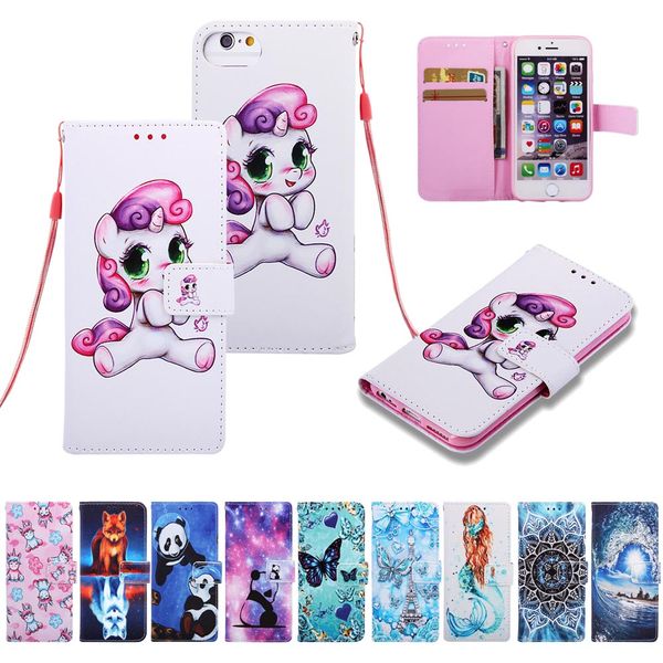 

Leather wallet ca e for iphone x xr x max hor e panda tiger butterfly flip cover for am ung 10 10e
