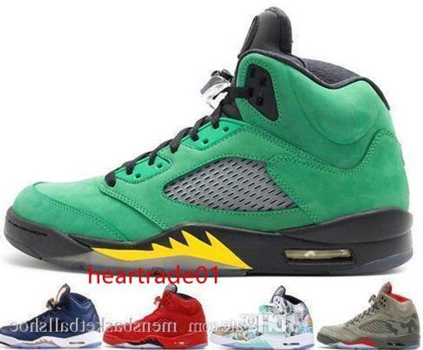 

2019 5 5s mens basketball shoes camo light aqua oregon ducks black metallic designer shoes sport sneaker 36-47