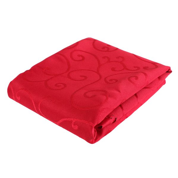 

40 inch round table cover tablecloth wedding banquet party polyester red