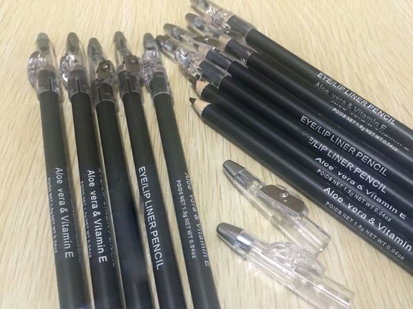 

makeup eyeliner pencil eye lip liner pen black/brown pencil with knife eye makeup waterproof long-lasting cosmetics dhl shipping+gift