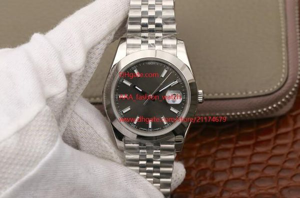 

factory supplier wristwatches 41mm 116200 asia 2813 mechanical automatic mens men's watch watches gray dial, Slivery;brown
