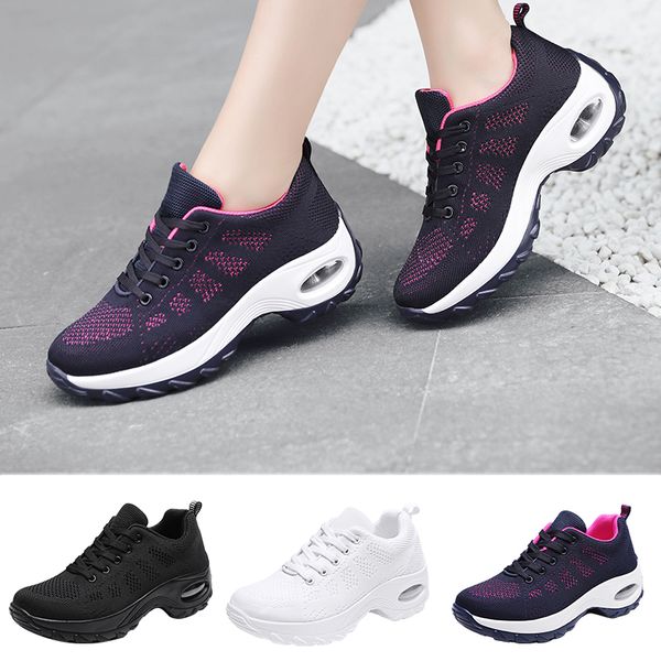 

women running shoes female light sports shoes breathable air sole flying weaving leisure shoe outdoor walking jogging sneakers