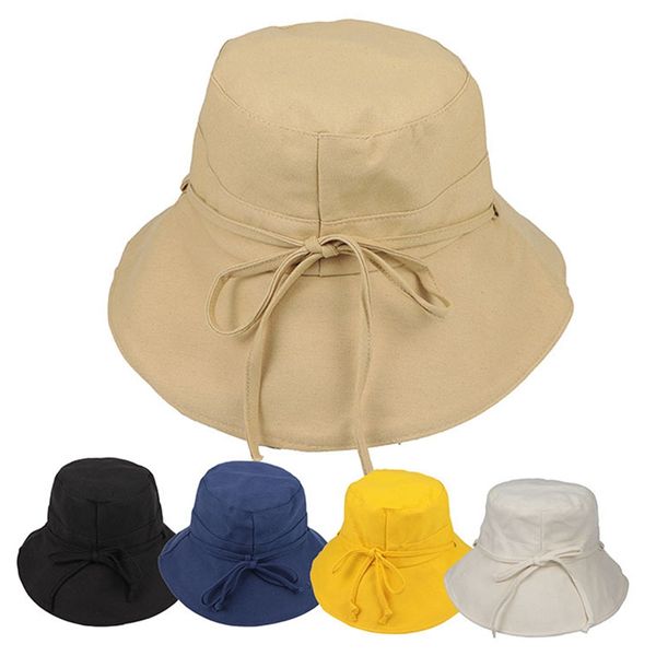 

spring and summer fisherman hat female double-sided wearing big japanese print bucket hats contracted leisure folding, Blue;gray