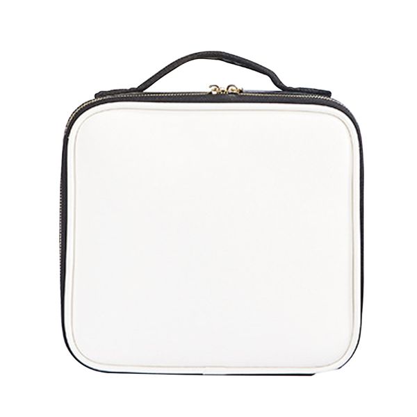

makeup bag portable zipper travel waterproof organizer professional cosmetic storage multi-grid case handbag