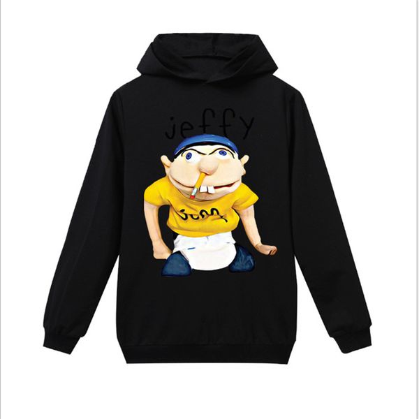 

хип-хоп детская толстовка девушка с капюшоном мультфильм алфавит печати с длинными рукавами рубашки мальчика хлопка kanye дизайнер спортивно, Black