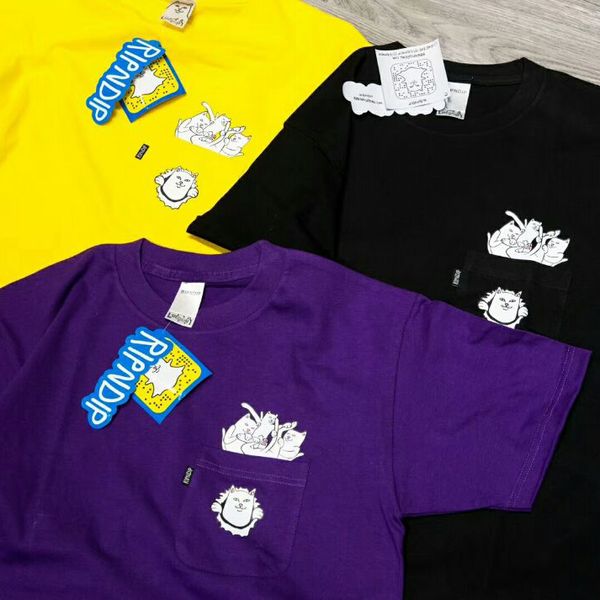 

RIPNDIP Nermamaniac Футболка Лучшее Качество 100% Хлопок Футболки С Коротким Рукавом Мужчин