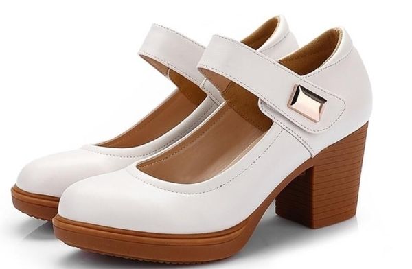 

women's shoes in spring and autumn high coarse heel round head @2512, Black