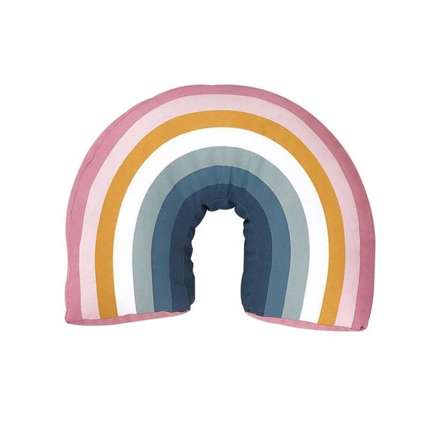 

1pc rainbow pillow funny soft creative stuffed pillow toy home decoration supplies for office bedroom couch kids room