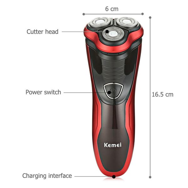 

2016 kemei 9013 1set 3 blade rotary electric shaver razor men face beard shaving machine groomer kemei 9013 babyskirt kpptt