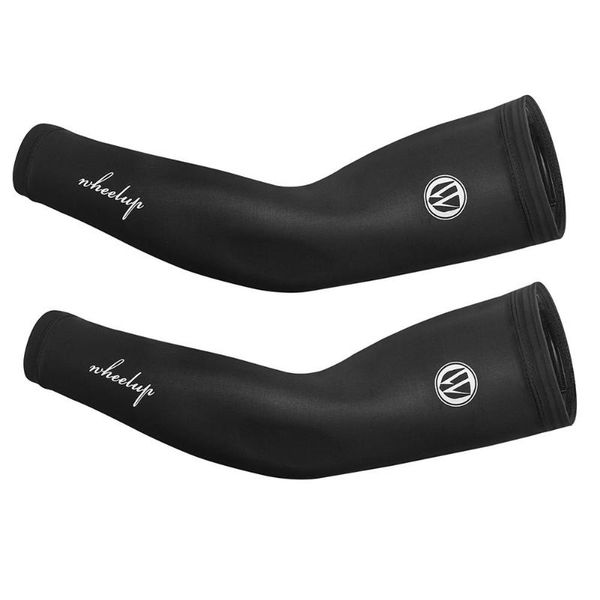 

2pcs universal sport breathable sunscreen protection running arm sleeves fitness equipment sports protective gear, Black