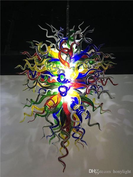 

роскошные murano люстра led стекла свет подвеска современная рука выдувное стекло большая люстра лучшие качества главная hotel restaurant ar