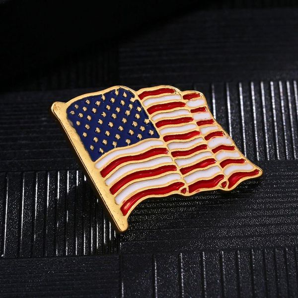 

флаг сша знак брошь pin отворот страна жетоны эмаль pins мода ювелирные изделия брошь костюм аксессуары мужчина pins металл, Gray