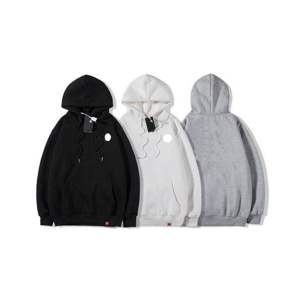 

балансы модельера мужчины свитер бренд нового хлопка открытого свитер случайного дикий классический тренд пуловер хип-хоп с капюшоном улично, Black