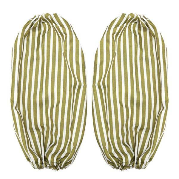 

stripes adjustable kitchen halter apron cooking baking dress+clean sleeves