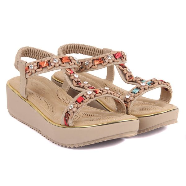 

guja-beige women 's sandals, Black