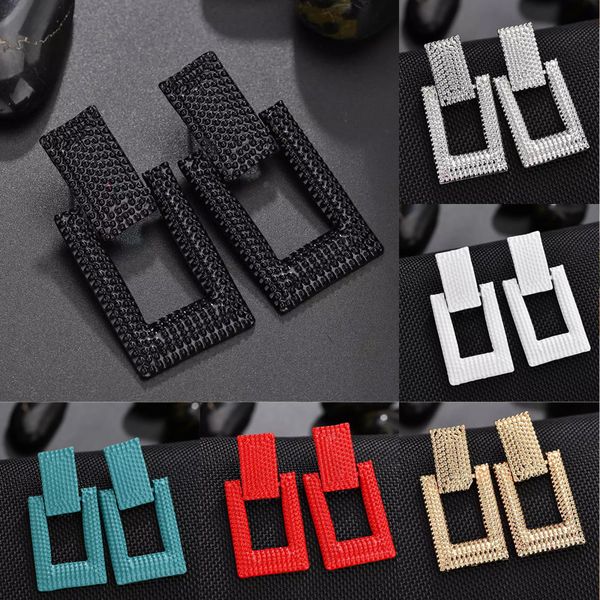 

2019 fashion drop earrings for women geometric statement earrings female women's earring modern jewelry hanging gift, Silver