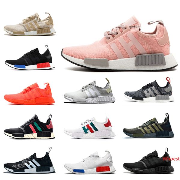 

women mens running shoes r1 og classic thunder japan black cream beige tri-grey military green breathable tennis shoes trainers sneakers