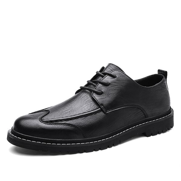 

classic business men's dress shoes fashion elegant formal wedding shoes men slip on office oxford for men black brown %