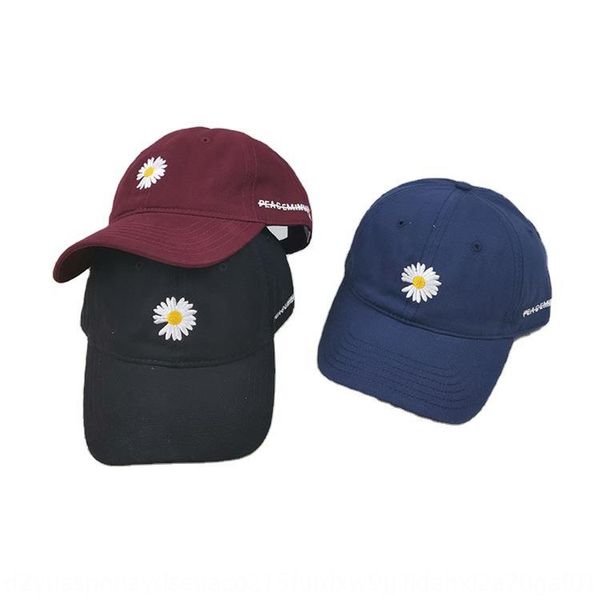

gd daisy embroidery summer all-match outdoor sunshade baseball baseball cap cap couple duck tongue hat, Blue;gray