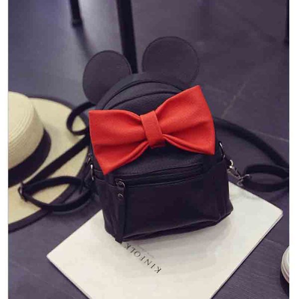 

mini backpack for girls and boys pu leather bow knot cartoon bag for baby girls kids school bags children mochila