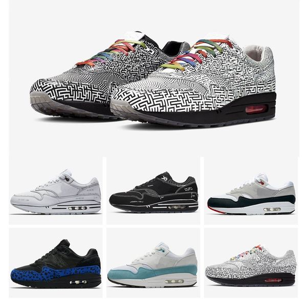 

atmos x 1 tongue pull tabs animal pack sketch to shelf tokyo maze obsidian black leopard running shoes for men women sneakers 36-45