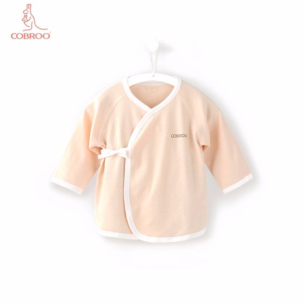 

cobroo unisex-baby cotton with long sleeves v-neck solid color baby girl/boy shirts 0-3-6 months, Blue