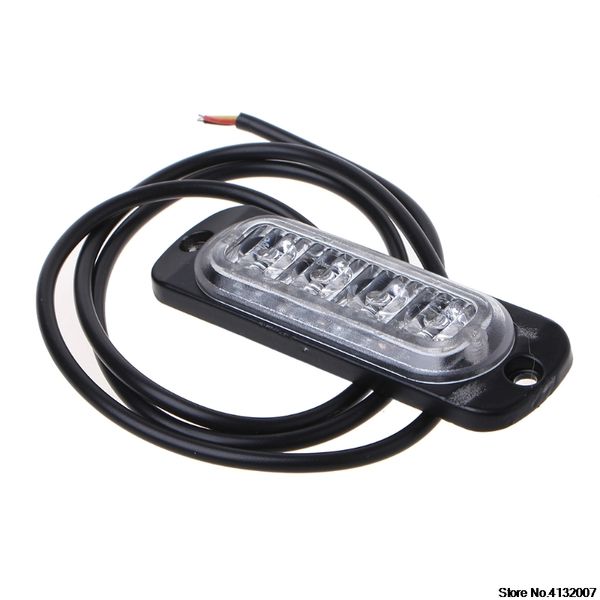 

4led car emergency strobe light bar warning flash flashing truck car headlight