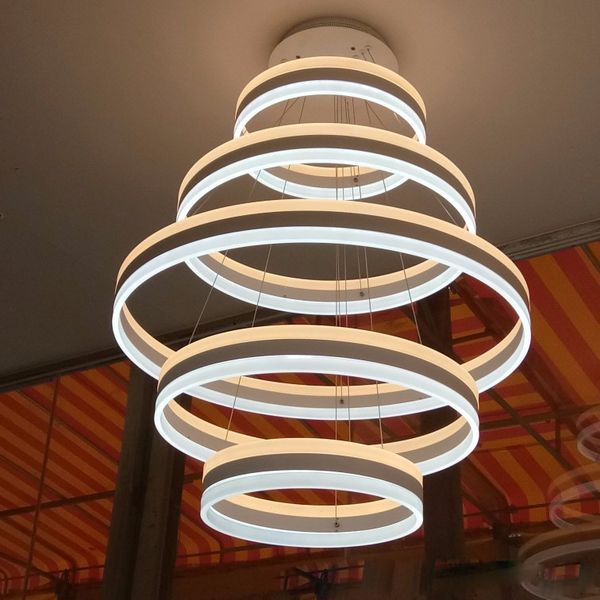 

5 pendant light fixture dimmable led suspended lights for living room dining room bedroom l project light