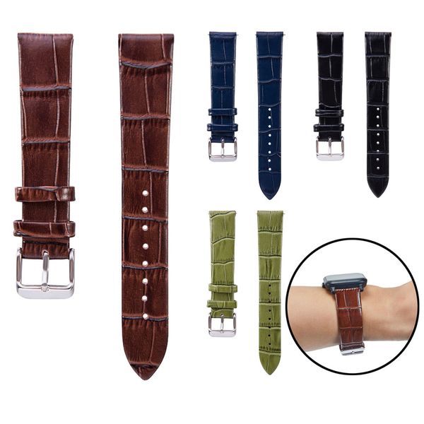 

watchband 20mm leather watch band wrist strap for huami amazfit bip youth watch 2018 montre bracelet reloj relogio clock, Black;brown