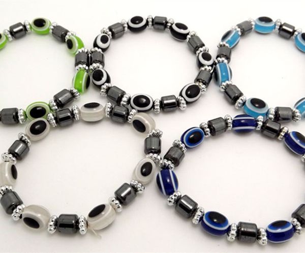 

wholesale 50 pcs mixed color fashion elastic beaded bracelet ing, Golden;silver