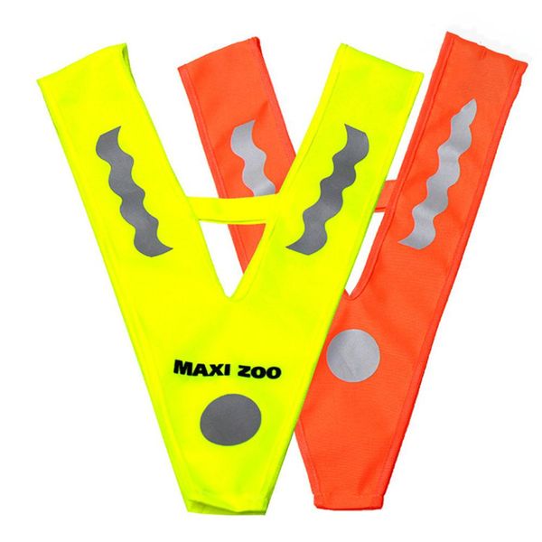 

reflective vest 8-10 years old children high visibility v shape sleeveless jacket on for night outdoor sports running cycling