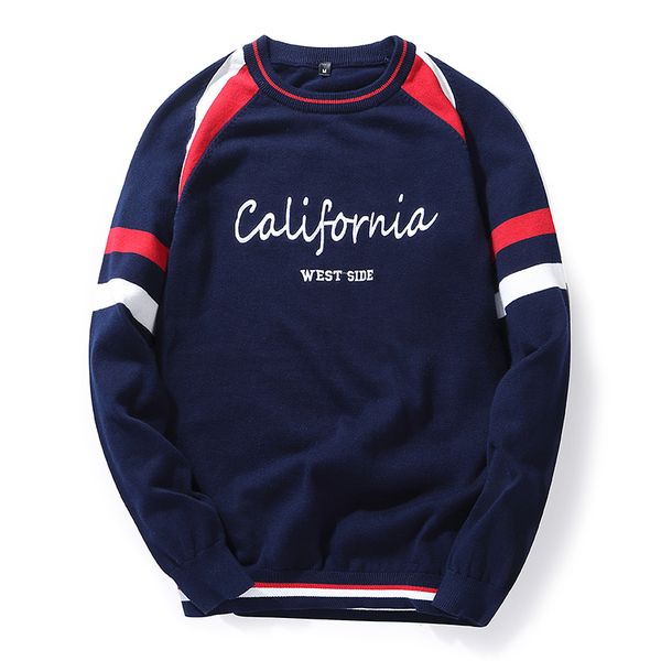 

2018 mens sweaters and pullovers new autumn fashion cotton sweater o-neck male knitwear slim fit knitting men pullover for men, White;black