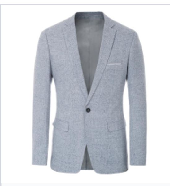 

мужские блейзеры на одной пуговице блейзер пальто с длинным рукавом вырез лацкан назад сплит повседневная сплошной цвет тонкий формальный би, White;black