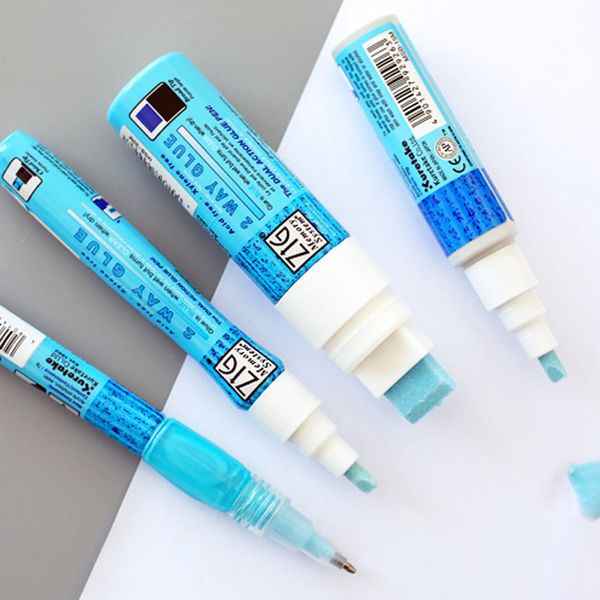 

1pc japan zig kuretake environmental protection coloured glue marker calligraphy diy tools glue pens school supplies