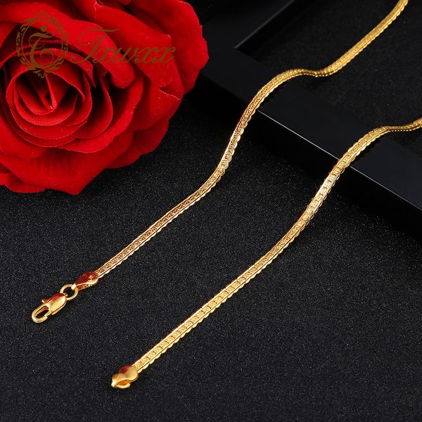 

female accessories fashion flat chain jewelry printing lines shape design pendants gold necklace for gift, Silver