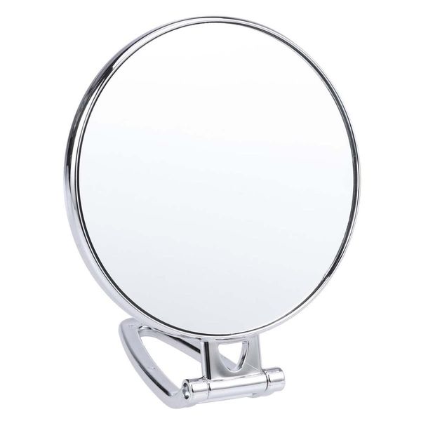 

1pc makeup mirror simple folding portable 3x double-sided convenient vanity mirror for girls women lady