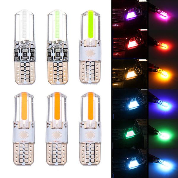 

car dashboard light car side light bright wedge auto parking tail t10 silica gel durable