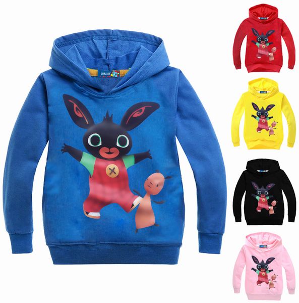 

kids t shirt bing bunny hoodies sweatshirts boys girls long sleeves bing rabbit t-shirt coats children tee enfant shirt t200103, Red;yellow