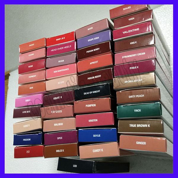 

lips cosmetics lip kit by jenner matte lip gloss 40 colors matte velvet liquid lipstick & lip liner dhl ing
