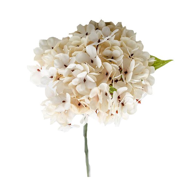 

single branch artificial hydrangea silk flower bouquet home wedding garden decor