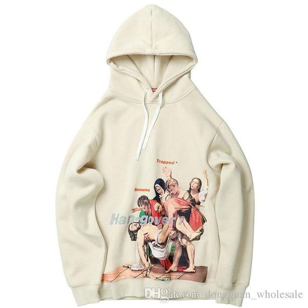 

men hip hop hoodie sweatshirt drunk man hangover print harajuku streetwear hooded pullover cotton autumn 2019 loose hoodie black