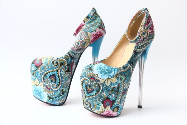 Chinese Style 2019 Ladies Leather 22cm Ultra High Heel 12.5 2019 Women Extreme 12.5cm Heel High Stiletto Platform