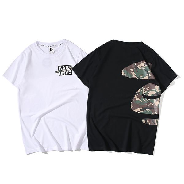 

new mens clothings mens brand t shirt in summer printed letter loose t shirt jogger mens cotton short sleeves casual tees, White;black