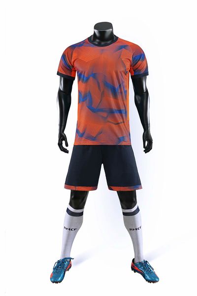 

2019 men training football sets with shorts uniforms reversible football jerseys for that home and away look kits sports b17-04, Black;red