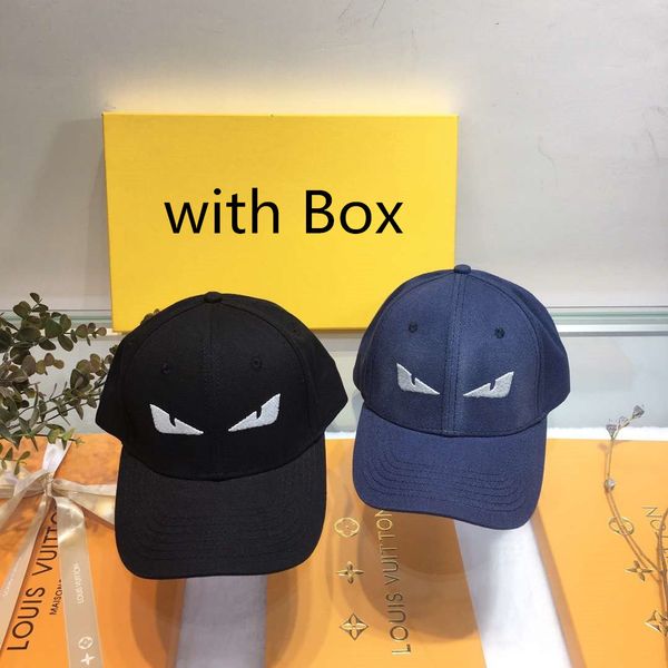 

fashion mens womens designer caps luxury monster baseball cap brand hats 2 colors optional casquette highly quality with box, Blue;gray